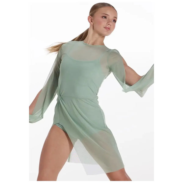 Balera Twist-Front Poet Sleeve Lyrical Contemporary Dance Dress