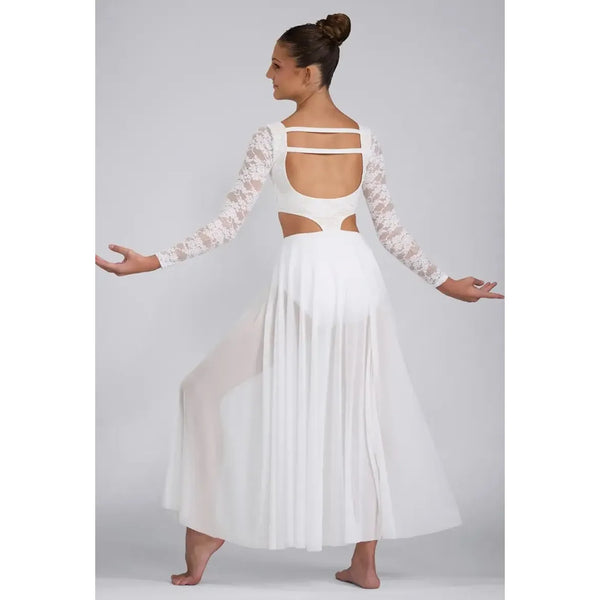 Weissman ‘Both Sides Now’ Lace Cutout Maxi Dance Dress