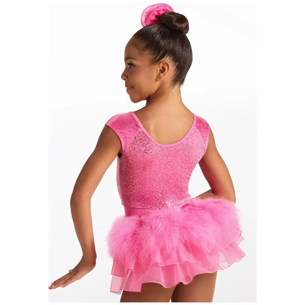 Weissman 'Nobody’s Perfect' – Sequin & Marabou Leotard – Jazz & Tap Dance Costume