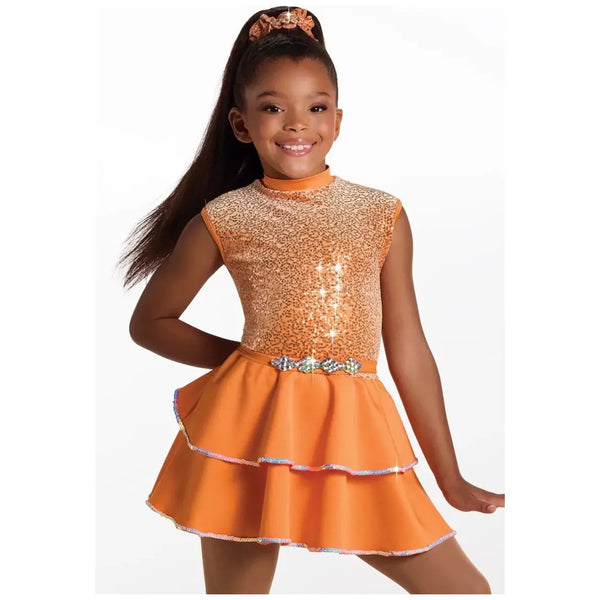 Weissman 'Pumpin’ Up The Party' – Sequin Velvet & Neoprene Jazz Dance Costume