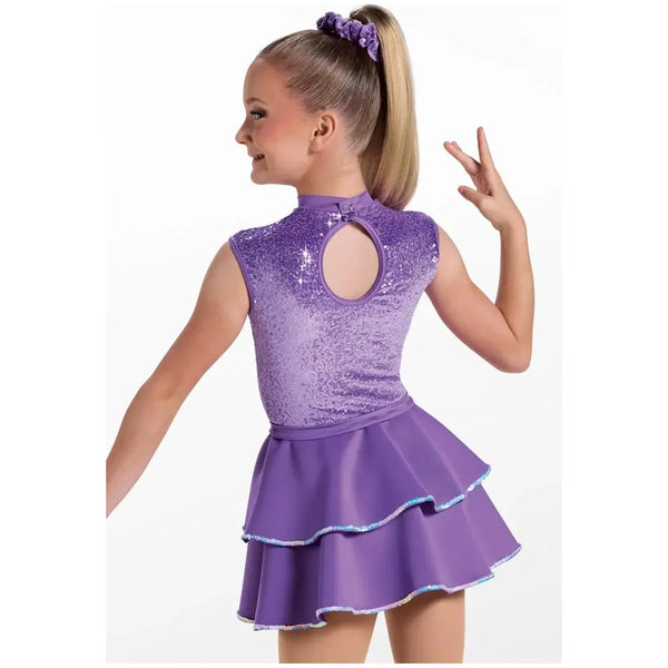 Weissman 'Pumpin’ Up The Party' – Sequin Velvet & Neoprene Jazz Dance Costume