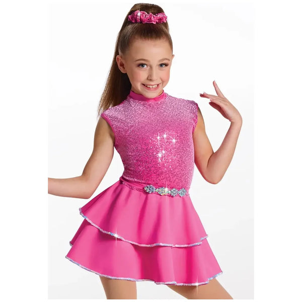 Weissman 'Pumpin’ Up The Party' – Sequin Velvet & Neoprene Jazz Dance Costume