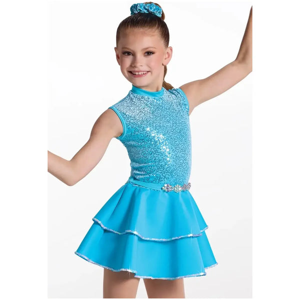 Weissman 'Pumpin’ Up The Party' – Sequin Velvet & Neoprene Jazz Dance Costume