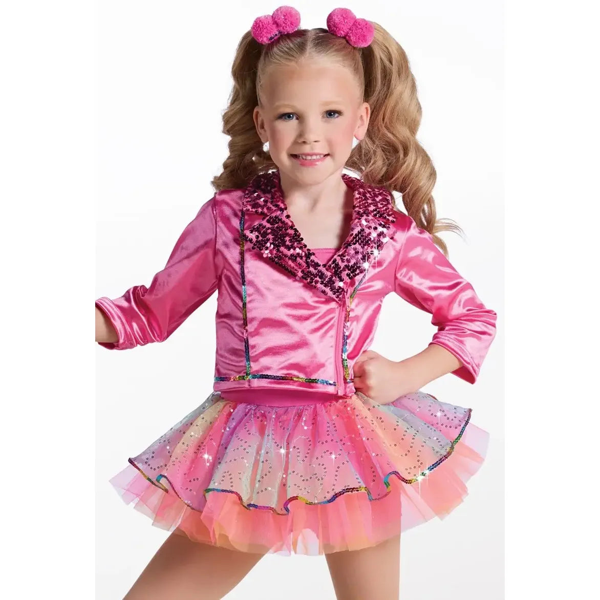 Weissman 'Starships’ Rainbow Sequin Jacket & Dress Dance Costume