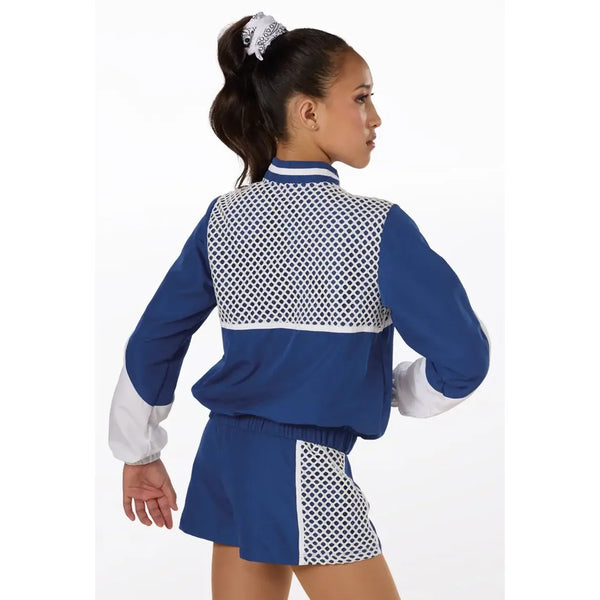 Weissman 'Motivation' Fishnet Overlay Jumpsuit Street Dance Costume