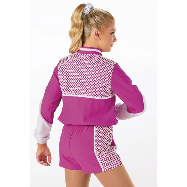 Weissman 'Motivation' Fishnet Overlay Jumpsuit Street Dance Costume