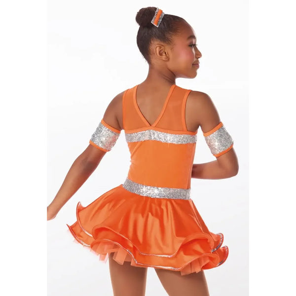 Weissman 'Fix My Crown' Velvet & Crystal Ruffle Dance Dress