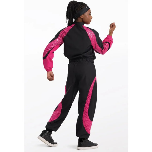 Weissman Paillettenjacke & Jumpsuit Street Dance Kostüm „Live My Life“