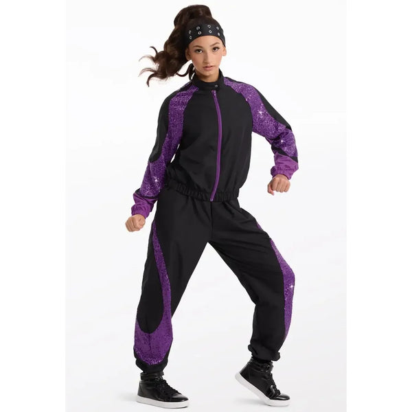 Weissman Paillettenjacke & Jumpsuit Street Dance Kostüm „Live My Life“
