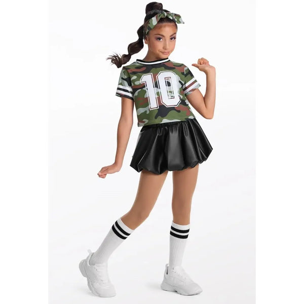 Weissman 'Breakout' Ombré Sporty Tee & Dress Commercial Dance Costume