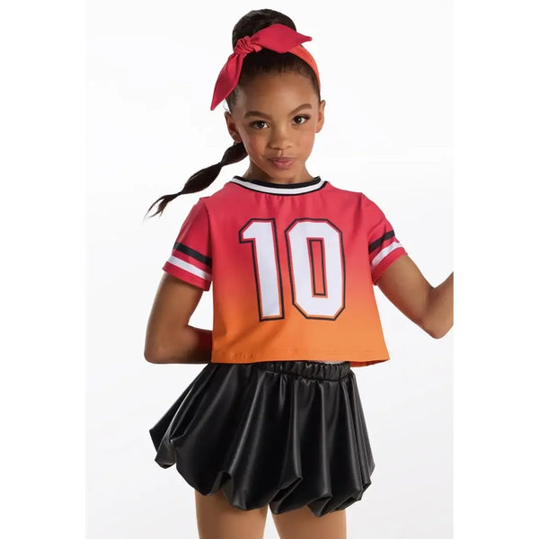 Weissman 'Breakout' Ombré Sporty Tee & Dress Commercial Dance Costume