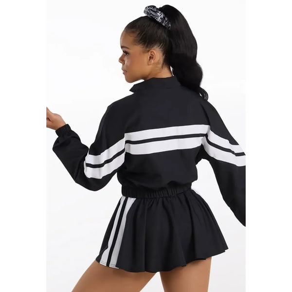 Weissman 'Hollaback Girl' Varsity Jacket & Shirred Skirt Dress Street Dance Costume