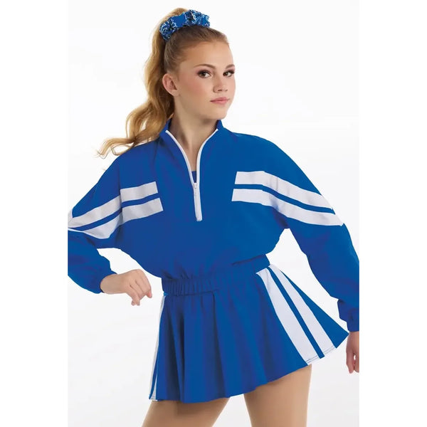 Weissman 'Hollaback Girl' Varsity Jacket & Shirred Skirt Dress Street Dance Costume