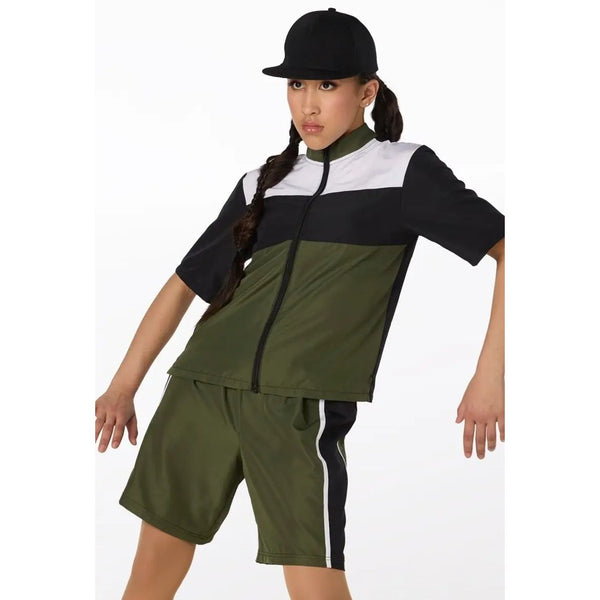 Weissman ‚Yeah!‘ Hemd mit Reißverschluss & Shorts Street Dance Kostüm
