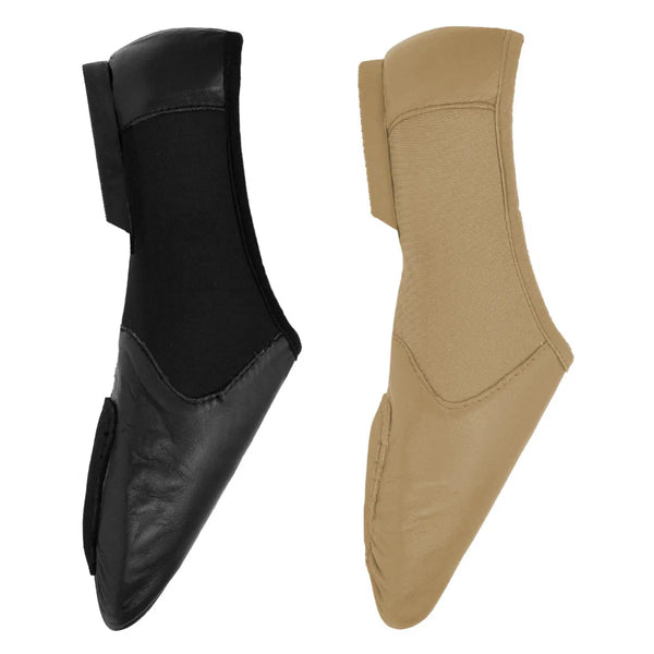 Zapatos de jazz con cordones y suela completa de cuero Starlite - Blanco o negro