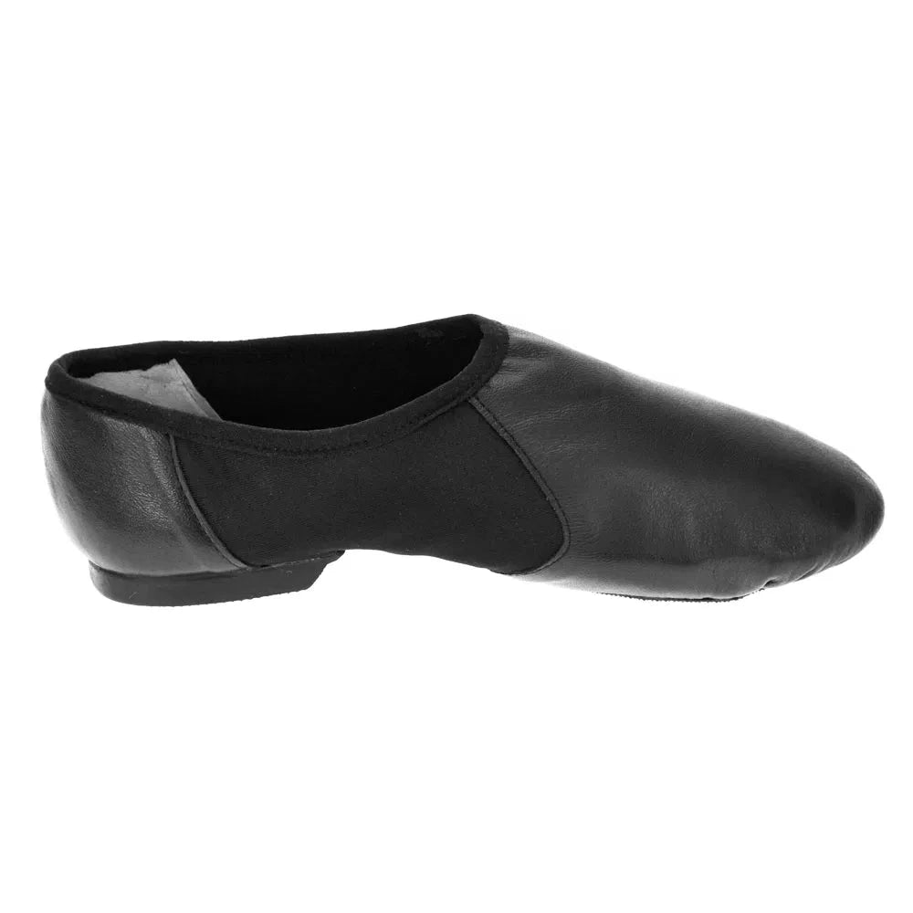 Starlite 'Hyper' Pull-On Rubber Split-Sole Black Jazz Shoes - UK Size 2