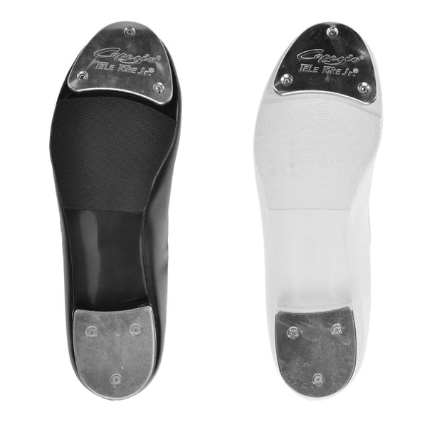 Capezio 'Junior Tyette' White Tap Shoes - UK C12.5