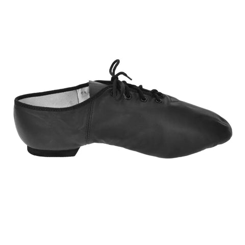 BLOCH 'Ultraflex' Men's Black Leather Jazz Shoes - UK 12