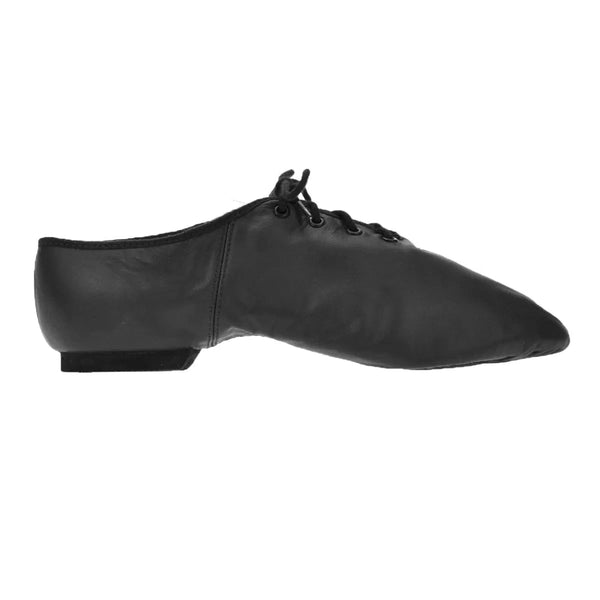 BLOCH 'Ultraflex' Men's Black Leather Jazz Shoes - UK 12
