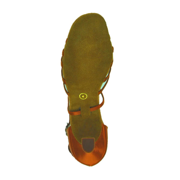 Dansport L3007 Ladies 2½" Flared Heel Satin Latin Shoes