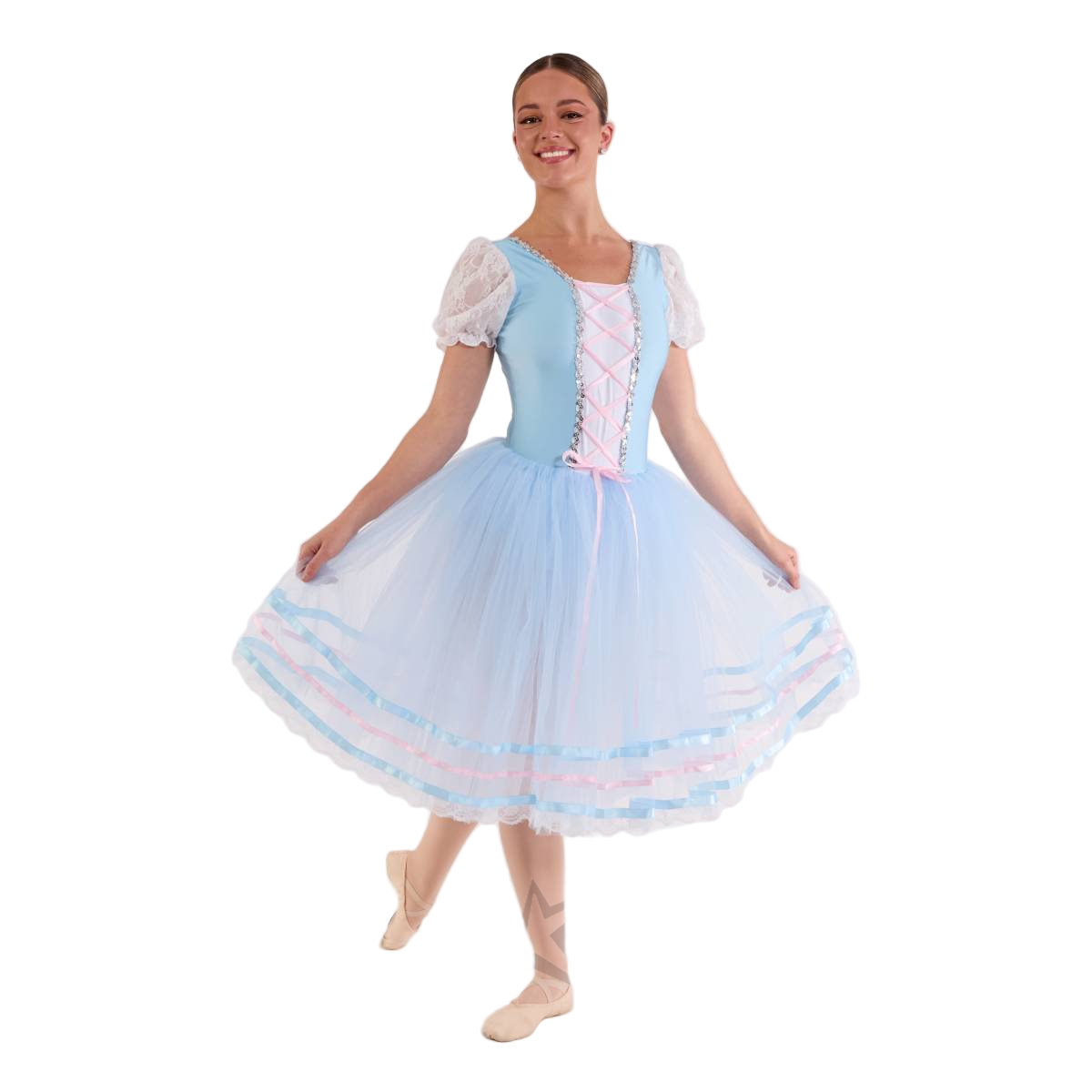 Kinetic 'Fair Maiden' Pastel Blue & Pink Romantic Tutu Dance Costume