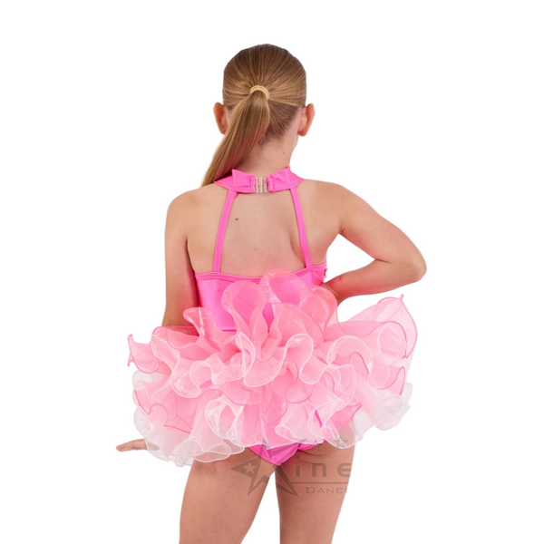 Kinetic Creations 'Berry Sundae' Pink Red & White Ombre Sequin Dance Costume