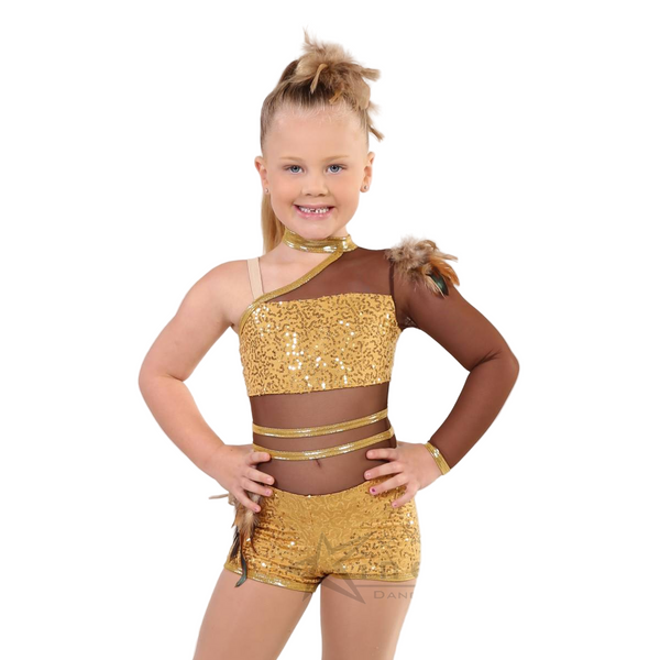 Kinetic Creations 'Zambia' Tribal Sequin Shortard