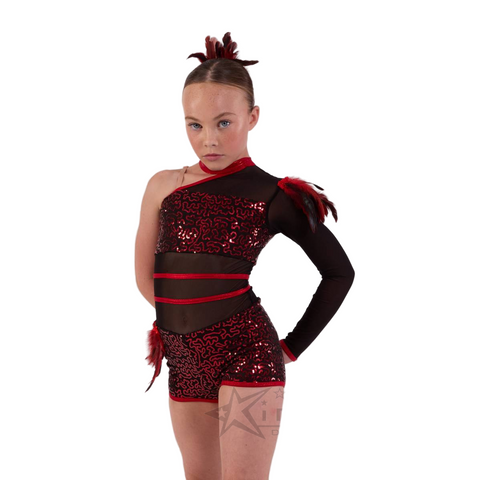 Kinetic Creations 'Zambia' Tribal Sequin Shortard