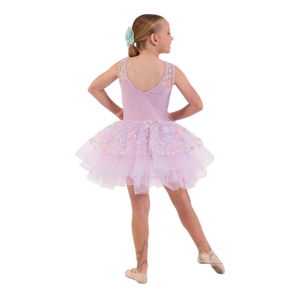 Kinetic Creations 'Bella Ballerina' Lilac Dance Tutu with Pink & Mint Trim