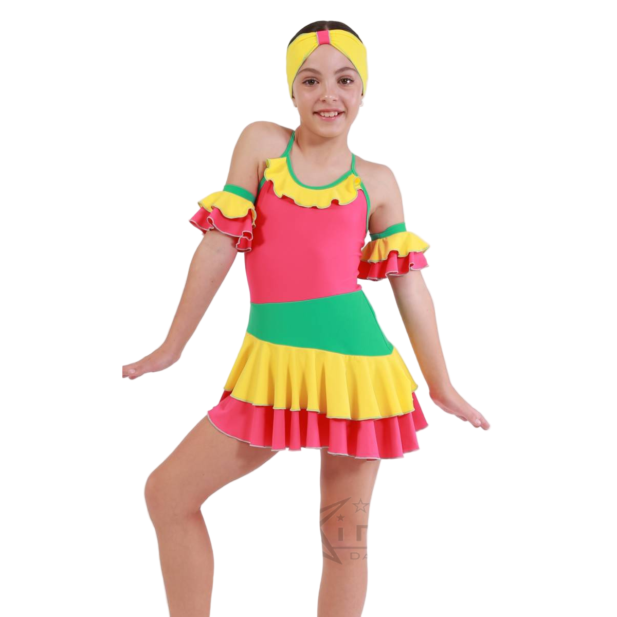 Kinetic Creations 'Iko Iko' Calypso Skirt Dance Dress