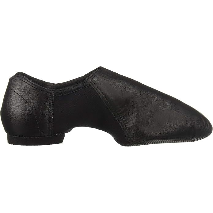 Leo 'Gioflex' Women's Pull-On Rubber Split Sole Black Jazz Shoes - UK Size 5