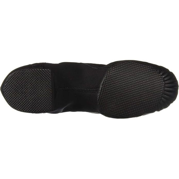 Leo 'Gioflex' Women's Pull-On Rubber Split Sole Black Jazz Shoes - UK Size 5