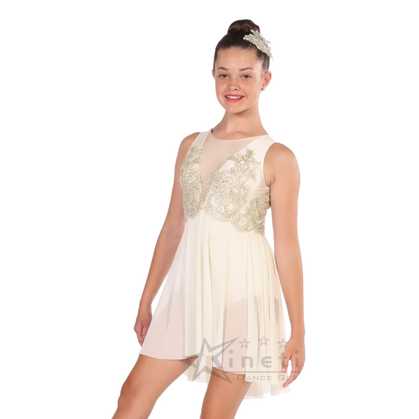 Kinetic Creations 'Never Enough' Cream Lyrical Dance Dress