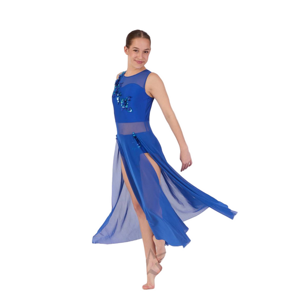 Kinetic Creations 'ARMS' Split Skirt Dress Lyrical Dance Costume