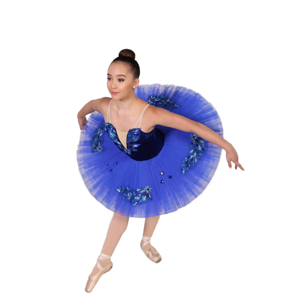 Kinetic 'Natalia' Royal Blue Pancake Tutu Ballet Dance Costume