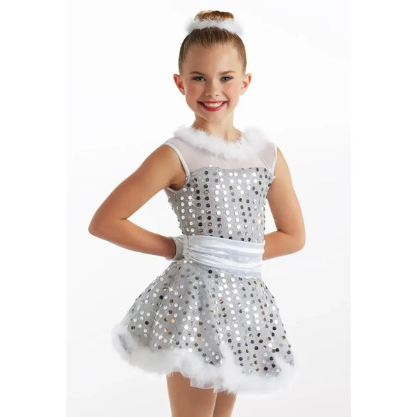 Weissman 'Baby It's Cold Outside' Sleeveless Sequin Christmas Dance Dress