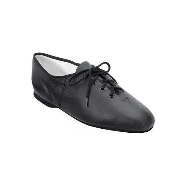 BLOCH Essential Jazz Black Lace-Up Full Rubber Sole Jazz Dance Shoes
