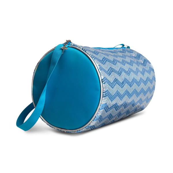 Capezio® B283 Blue Sequin Chevron Barrel Dance Bag