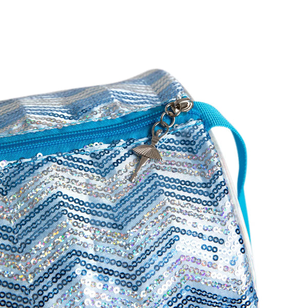 Capezio® B283 Blue Sequin Chevron Barrel Dance Bag