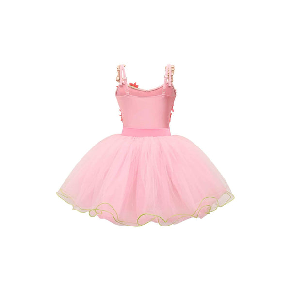 De La Diva 'Rose Queen' Pink Floral Tutu Ballet Costume Back