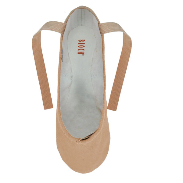 BLOCH 277 Pink Canvas Ballet Pump, Split Sole UK 5
