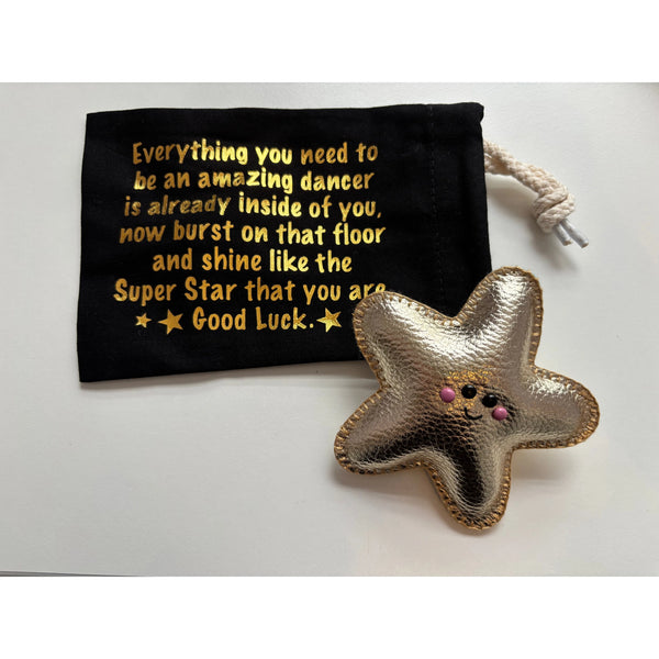 Handmade Pocket Star with Message Pouch – A Dancer’s Lucky Charm