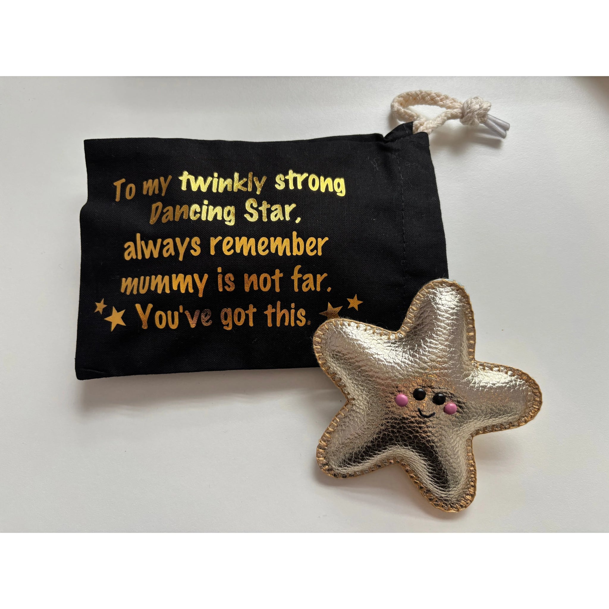 Handmade Pocket Star with Message Pouch – A Dancer’s Lucky Charm