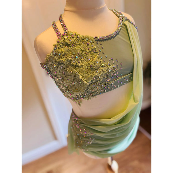 BFD 'Everlene' Sage Green Stoned Lyrical Dress - SA