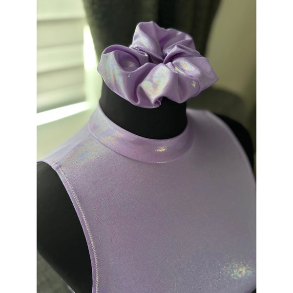 2x BFD 'Miss Vee' Violet Pin Dot Shimmer Under 12/14 Rock n Roll Dance Costumes