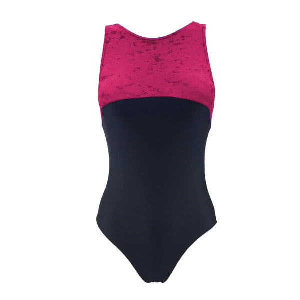 Starlite 'Tansy' Crushed Velour Gymnastics Leotard