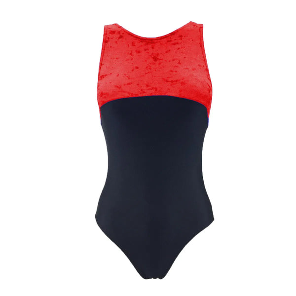 Starlite 'Tansy' Crushed Velour Gymnastics Leotard