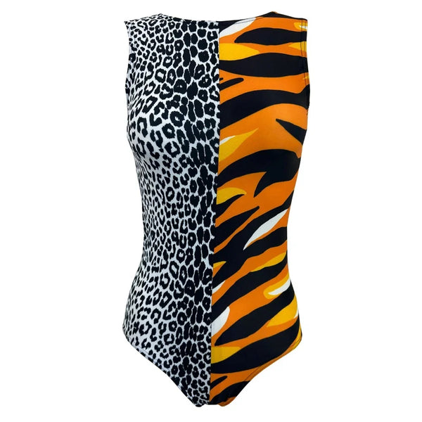 Starlite 'Cheeger' Animal Print Dance Gymnastics Leotard - age 6-7