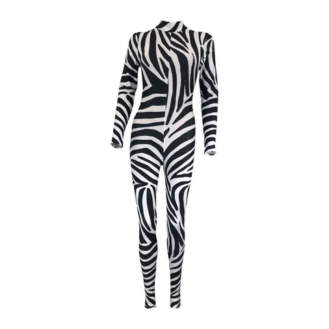 Starlite Zebra Print Dance Catsuit