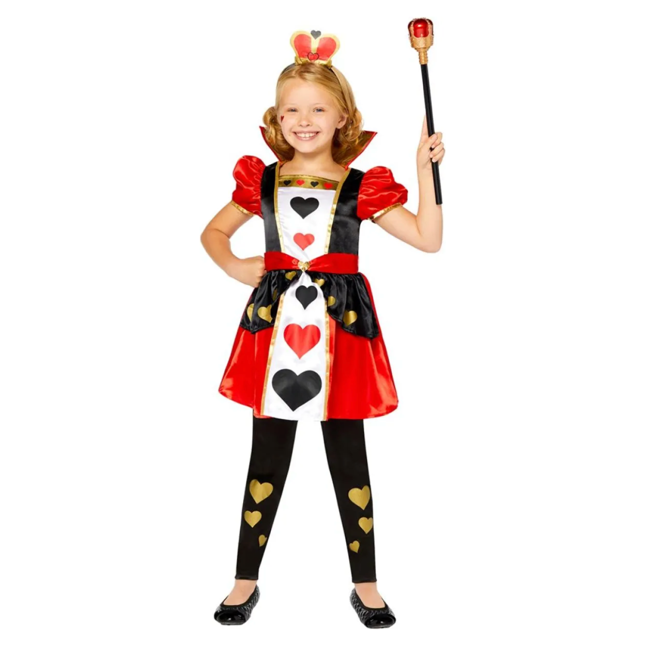 Wicked Queen of Hearts Fancy Dress Costume